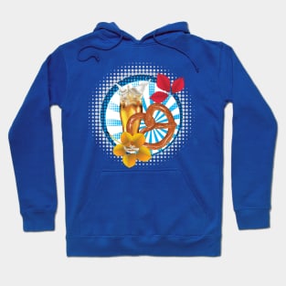 Pretzel with splashing Beer Hoodie